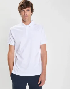 Homme Hackett London Polos^Polo Aston Martin Racing blanc