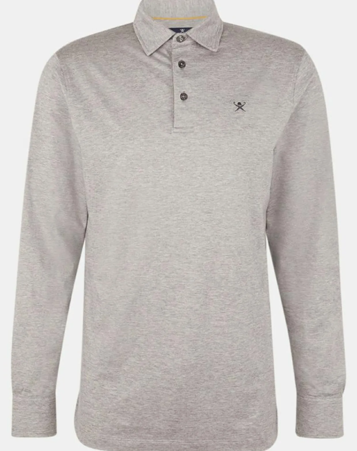 Polo Classic Fit Mercerise gris-Hackett London Outlet