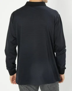 Polo Classic Fit Pied-de-poule noir/bleu marine-Hackett London Best