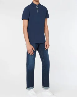 Homme Hackett London Polos^Polo Classic Fit Piqué bleu marine