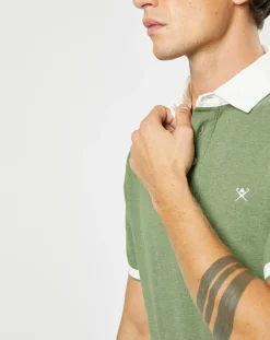 Homme Hackett London Polos^Polo Classic Fit Piqué Brand kaki