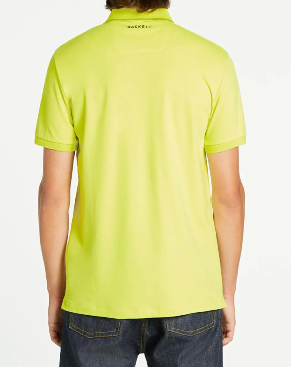 Homme Hackett London Polos^Polo col zippé Aston Martin Racing jaune