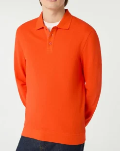 Polo Dolpiq ml piq orange vif-Galeries Lafayette Outlet