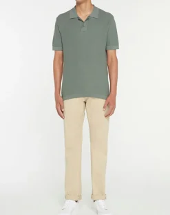 Polo en Coton & Soie kaki-Hackett London Clearance