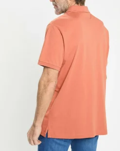 Homme Hackett London Polos^Polo en Jersey Regular Fit uni Smart orange moyen