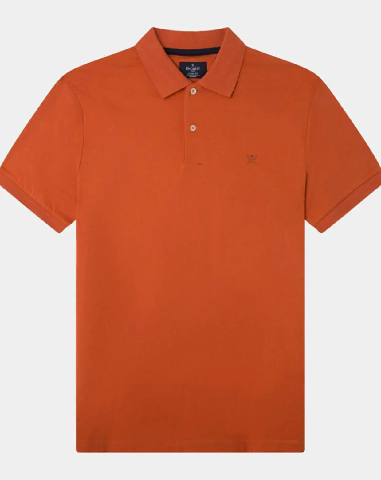Homme Hackett London Polos^Polo en Jersey Regular Fit uni Smart orange moyen