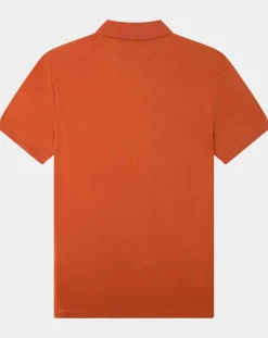 Homme Hackett London Polos^Polo en Jersey Regular Fit uni Smart orange moyen