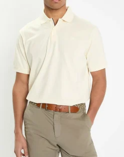 Polo en Jersey Regular Fit uni Smart écru-Hackett London