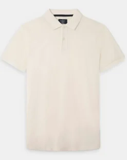 Polo en Jersey Regular Fit uni Smart écru-Hackett London