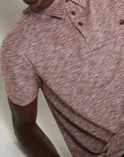 Polo Everyday Sun Cruise bordeaux chiné-Quiksilver Outlet
