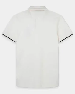 Homme Hackett London Polos^Polo manches courtes Héritage Numéro écru