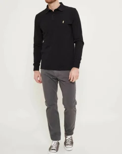 Homme Country Classics by MCS Polos^Polo manches longues Classic noir