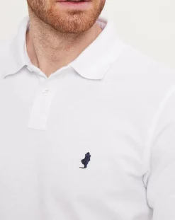 Polo manches longues Classic blanc-Country Classics by MCS Outlet