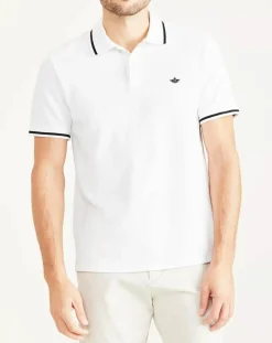 Polo Piqué Slim Fit blanc-Dockers Online