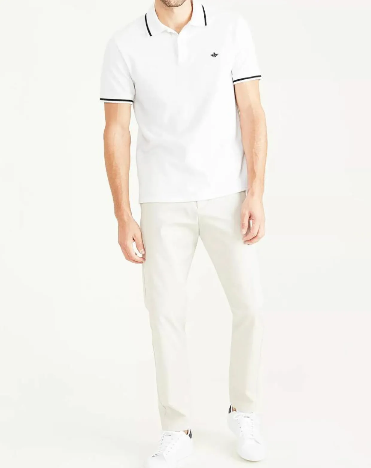 Polo Piqué Slim Fit blanc-Dockers Online