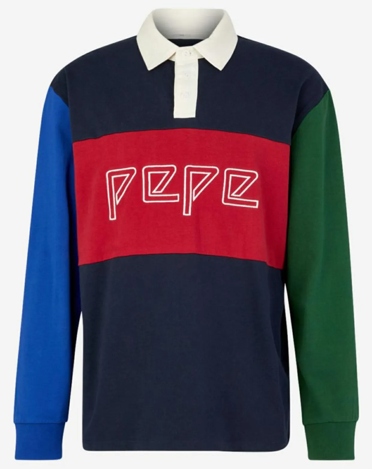 Polo Plakem Colorblock multicolore-Pepe Jeans Outlet