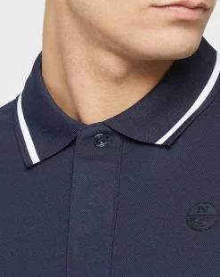 Homme North Sails Polos^Polo Regular Coolmax® bleu marine
