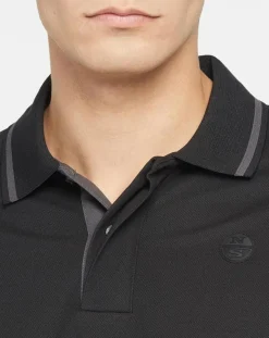 Homme North Sails Polos^Polo Regular Coolmax® noir