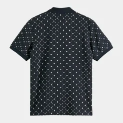 Polo Regular Fit 100% Coton Bio imprimé bleu marine-Scotch & Soda Best