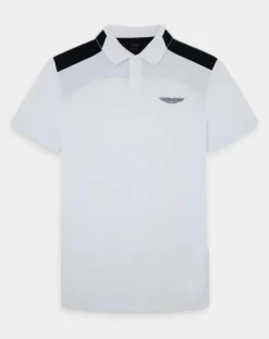 Polo Regular Fit Aston Martin Racing Colorblok blanc-Hackett London Outlet