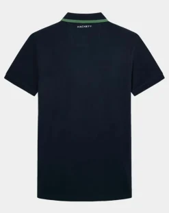 Polo Regular Fit Aston Martin Racing Détail Col bleu marine-Hackett London