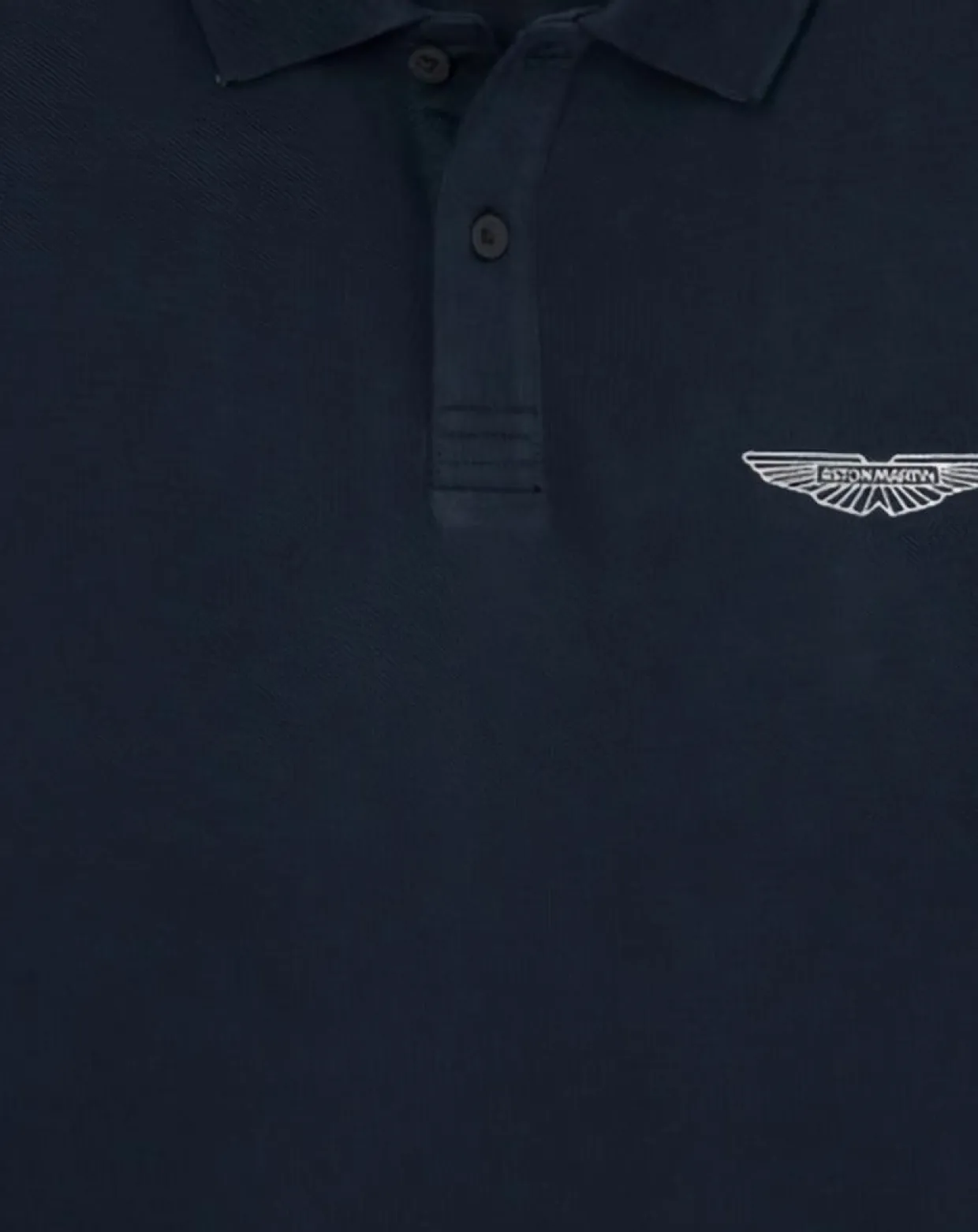 Polo Regular Fit Aston Martin Racing Détail Col bleu marine-Hackett London