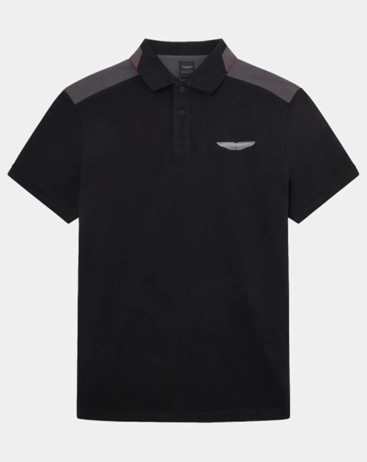 Polo Regular Fit Aston Martin Racing Colorblok noir/gris-Hackett London Sale