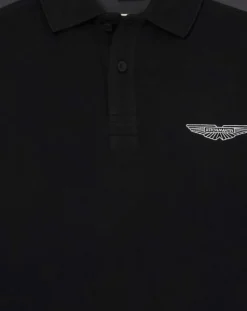 Polo Regular Fit Aston Martin Racing Colorblok noir/gris-Hackett London Sale