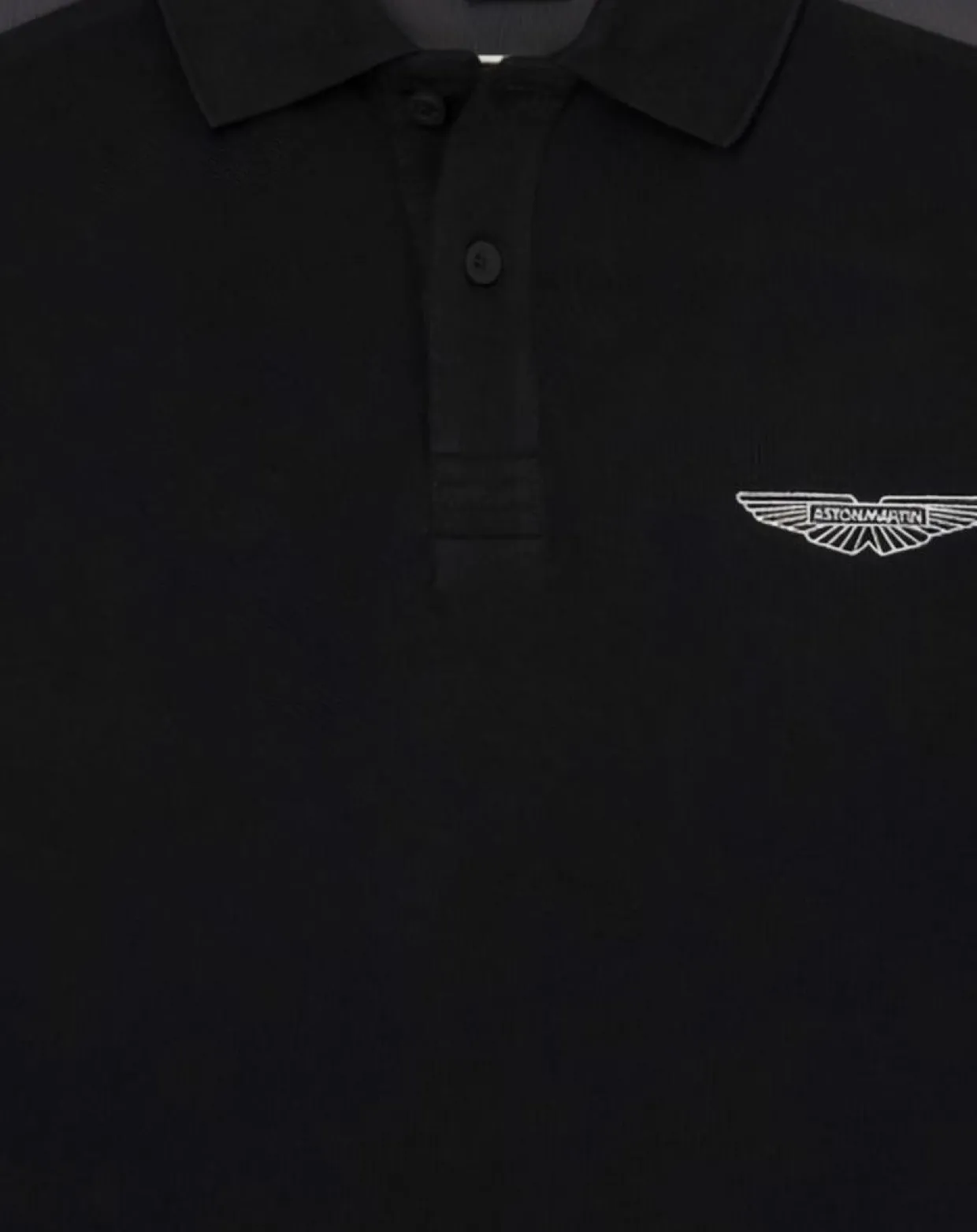 Polo Regular Fit Aston Martin Racing Colorblok noir/gris-Hackett London Sale
