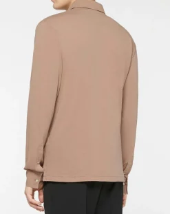 Homme Hackett London Polos^Polo Regular Fit Jersey beige foncé