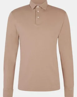 Homme Hackett London Polos^Polo Regular Fit Jersey beige foncé