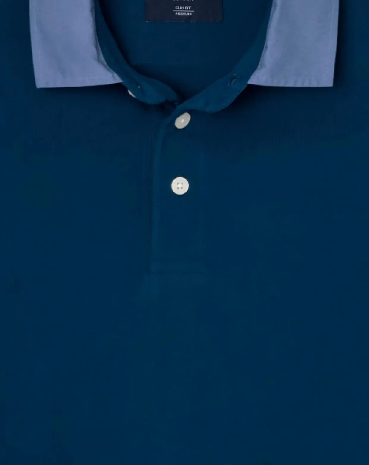 Homme Hackett London Polos^Polo Regular Fit manches longues bleu