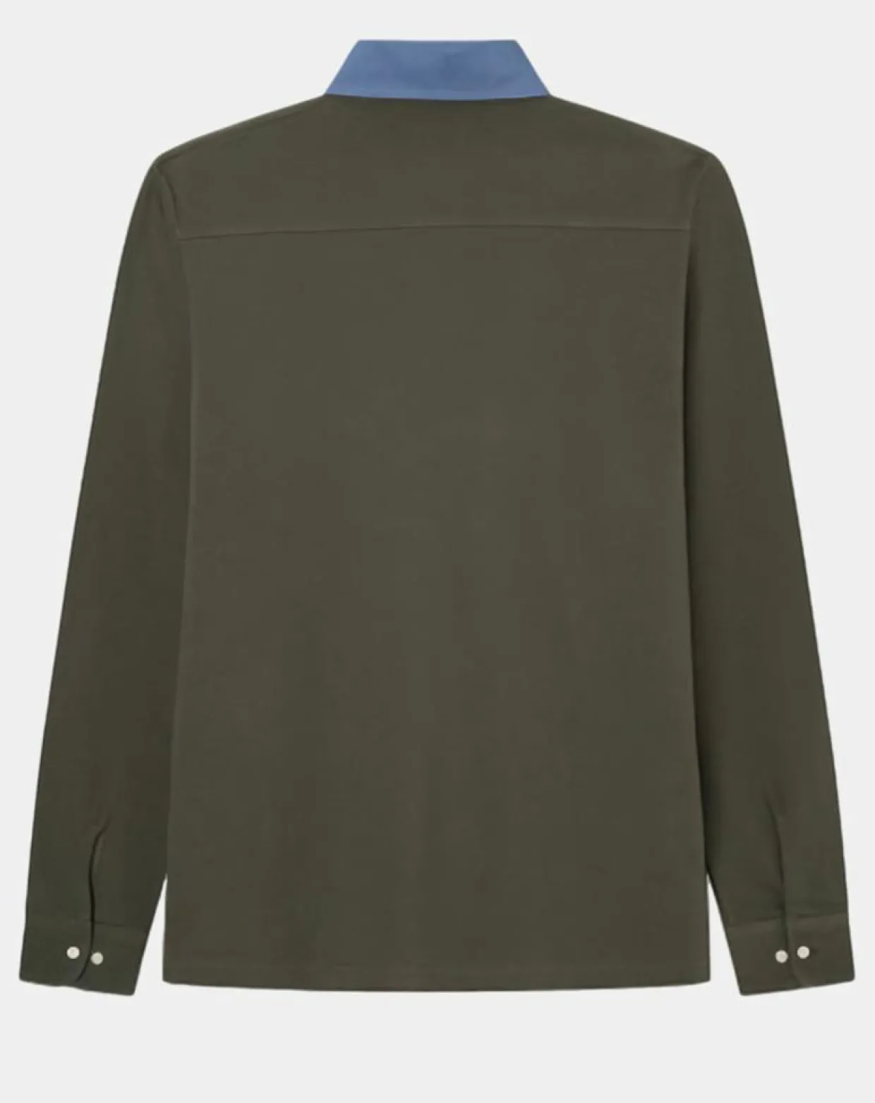 Polo Regular Fit manches longues kaki-Hackett London Outlet