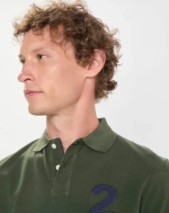 Polo Regular Fit manches courtes Numéro vert-Hackett London Hot