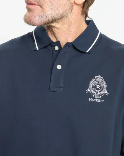 Homme Hackett London Polos^Polo Regular Fit piqué Blason bleu