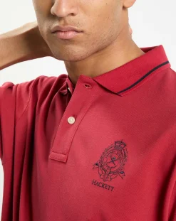 Polo Regular Fit piqué Blason rouge-Hackett London Best