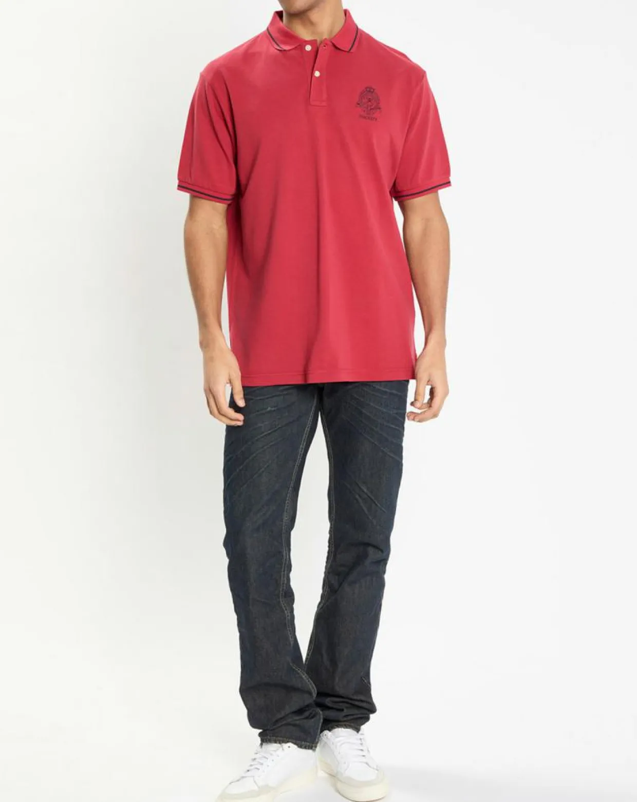 Polo Regular Fit piqué Blason rouge-Hackett London Best