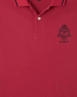 Polo Regular Fit piqué Blason rouge-Hackett London Best