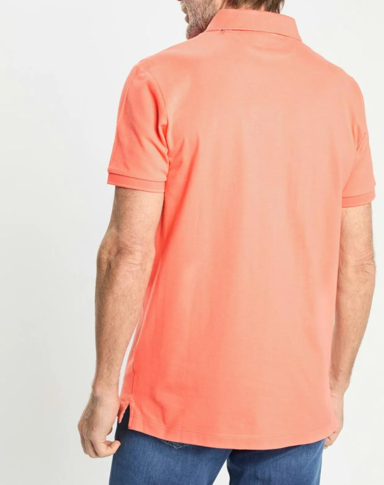 Homme Hackett London Polos^Polo Regular Fit uni piqué orange moyen