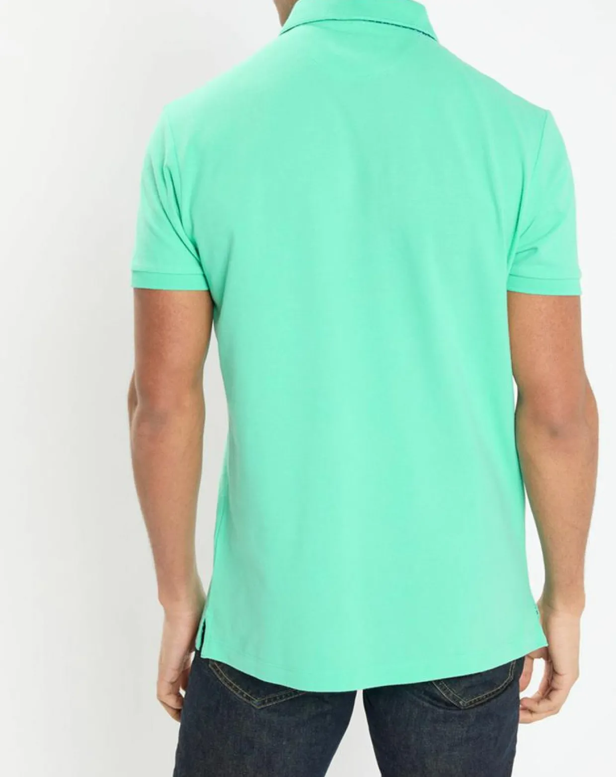 Homme Hackett London Polos^Polo Regular Fit uni piqué vert clair