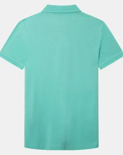 Homme Hackett London Polos^Polo Regular Fit uni piqué vert clair