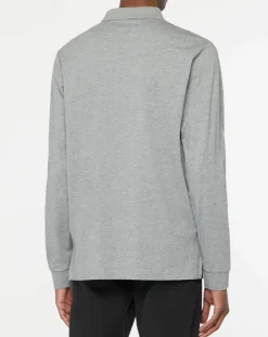 Polo Regular Fit zippé gris moyen-Hackett London Best