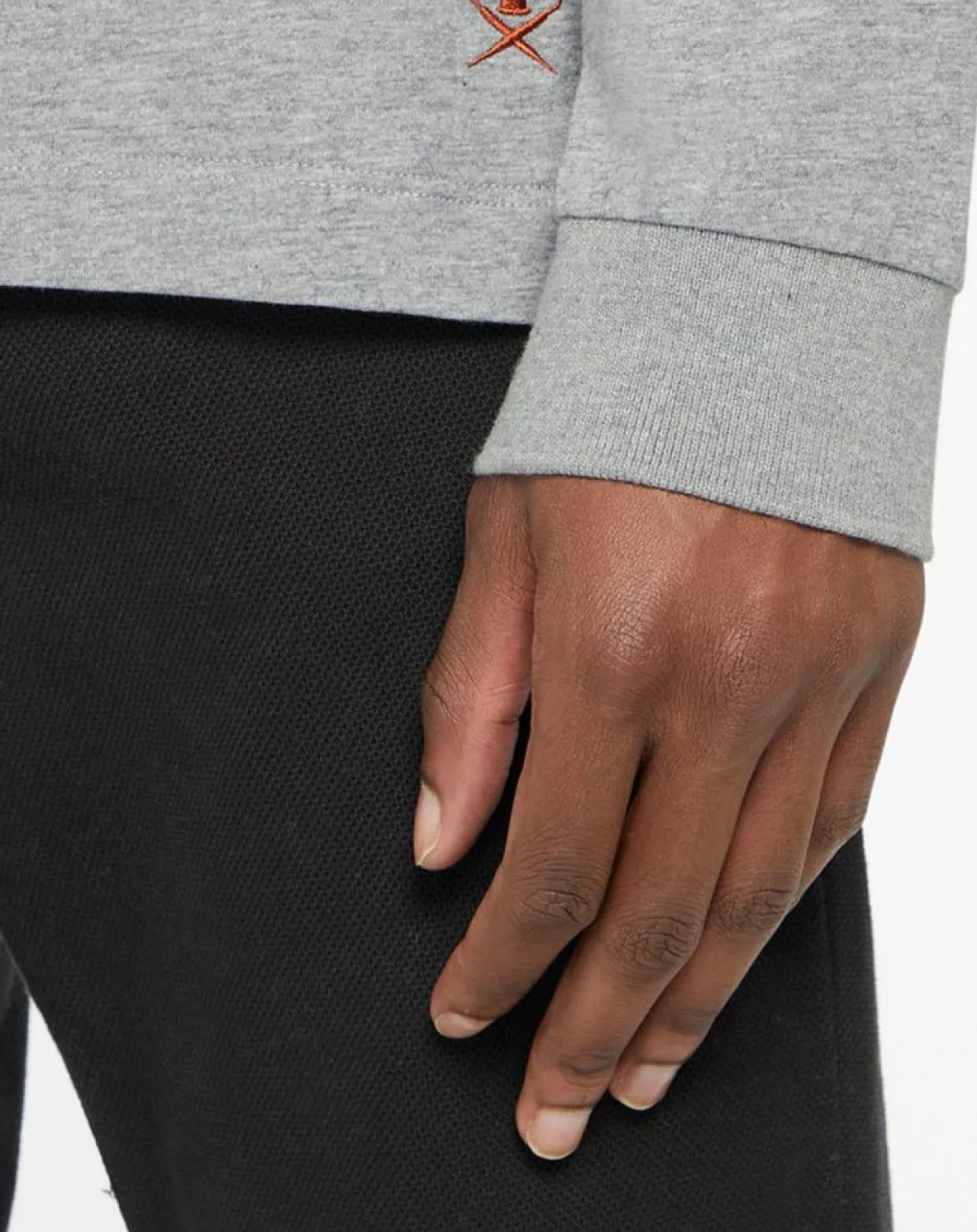 Polo Regular Fit zippé gris moyen-Hackett London Best
