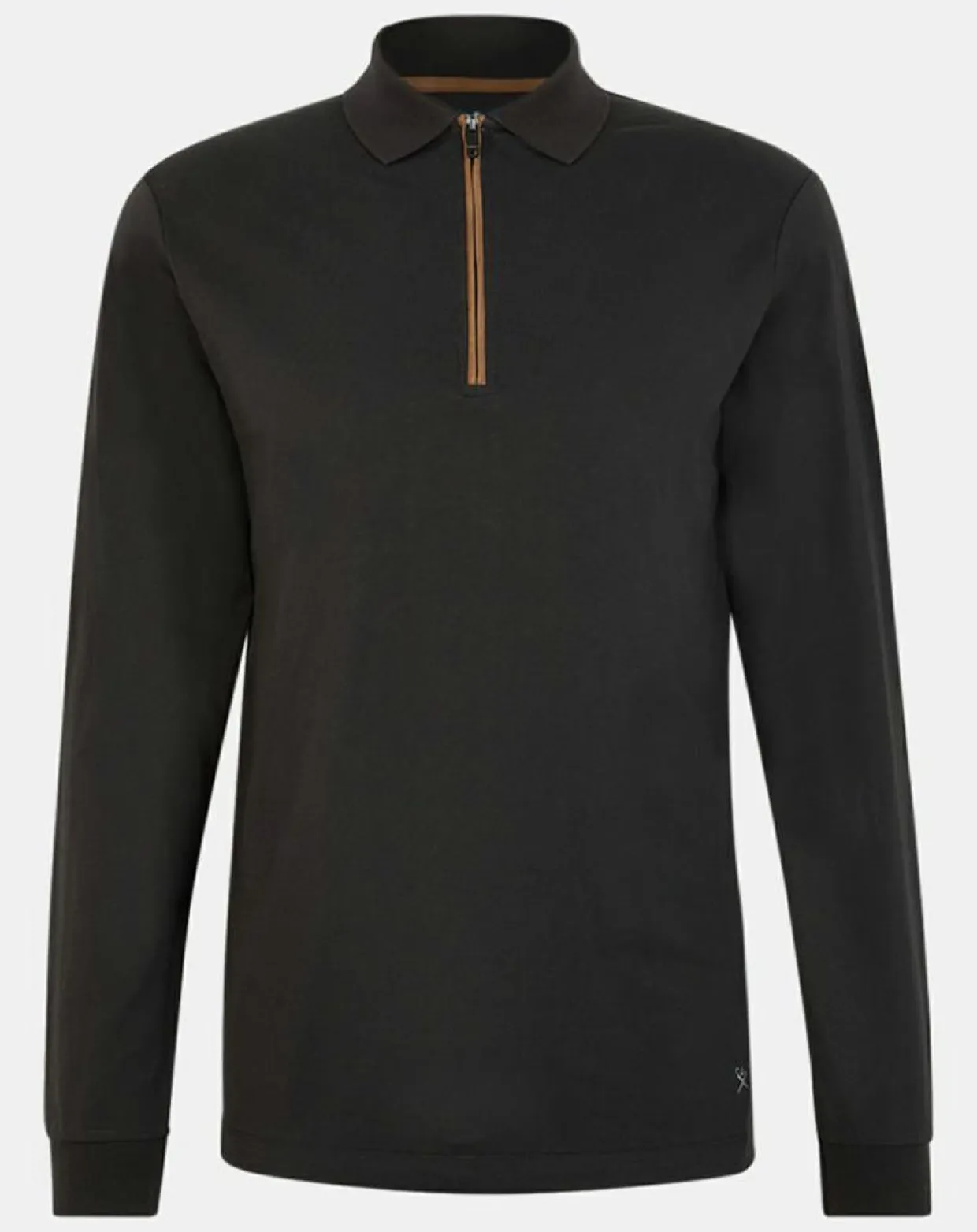 Homme Hackett London Polos^Polo Regular Fit zippé noir