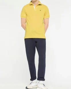 Polo Slim Fit jaune-Hackett London Outlet