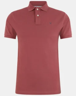 Polo Slim Fit manches courtes uni piqué rouge-Hackett London Clearance