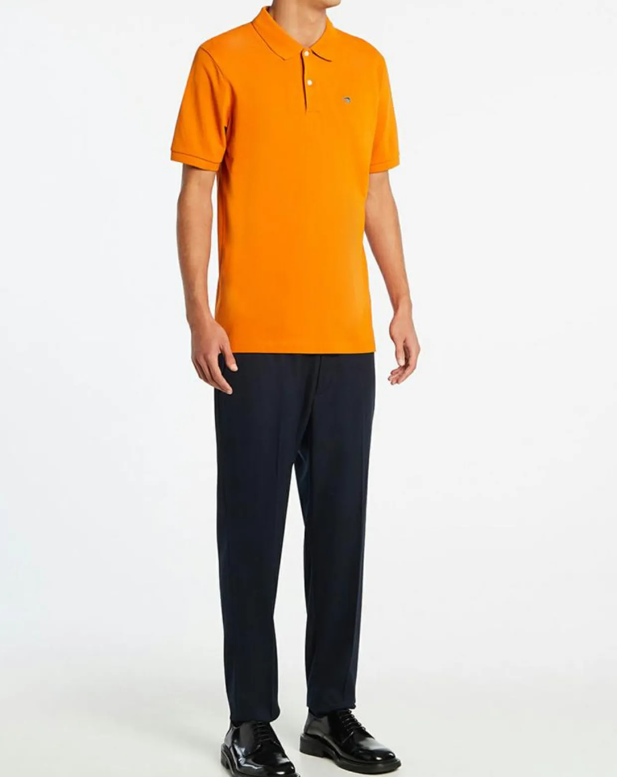 Polo Slim Fit piqué orange-Scotch & Soda New
