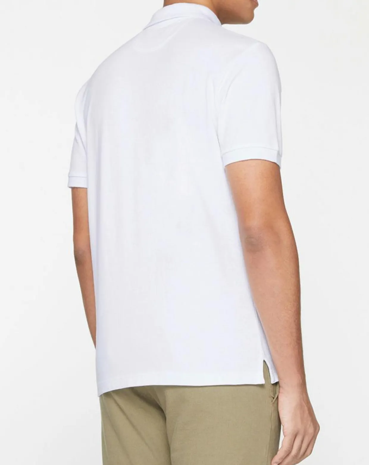 Homme Hackett London Polos^Polo Slim Fit uni blanc