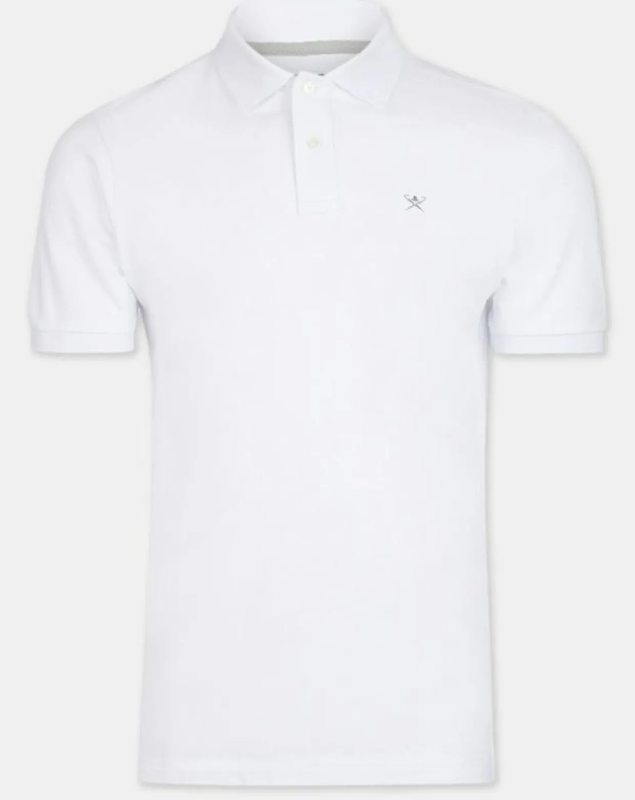 Homme Hackett London Polos^Polo Slim Fit uni blanc