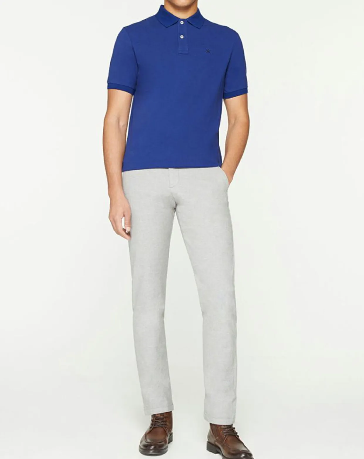 Homme Hackett London Polos^Polo Slim Fit uni bleu